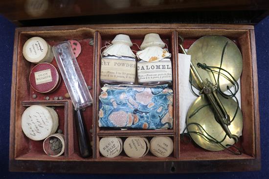 A Victorian mahogany apothecary box